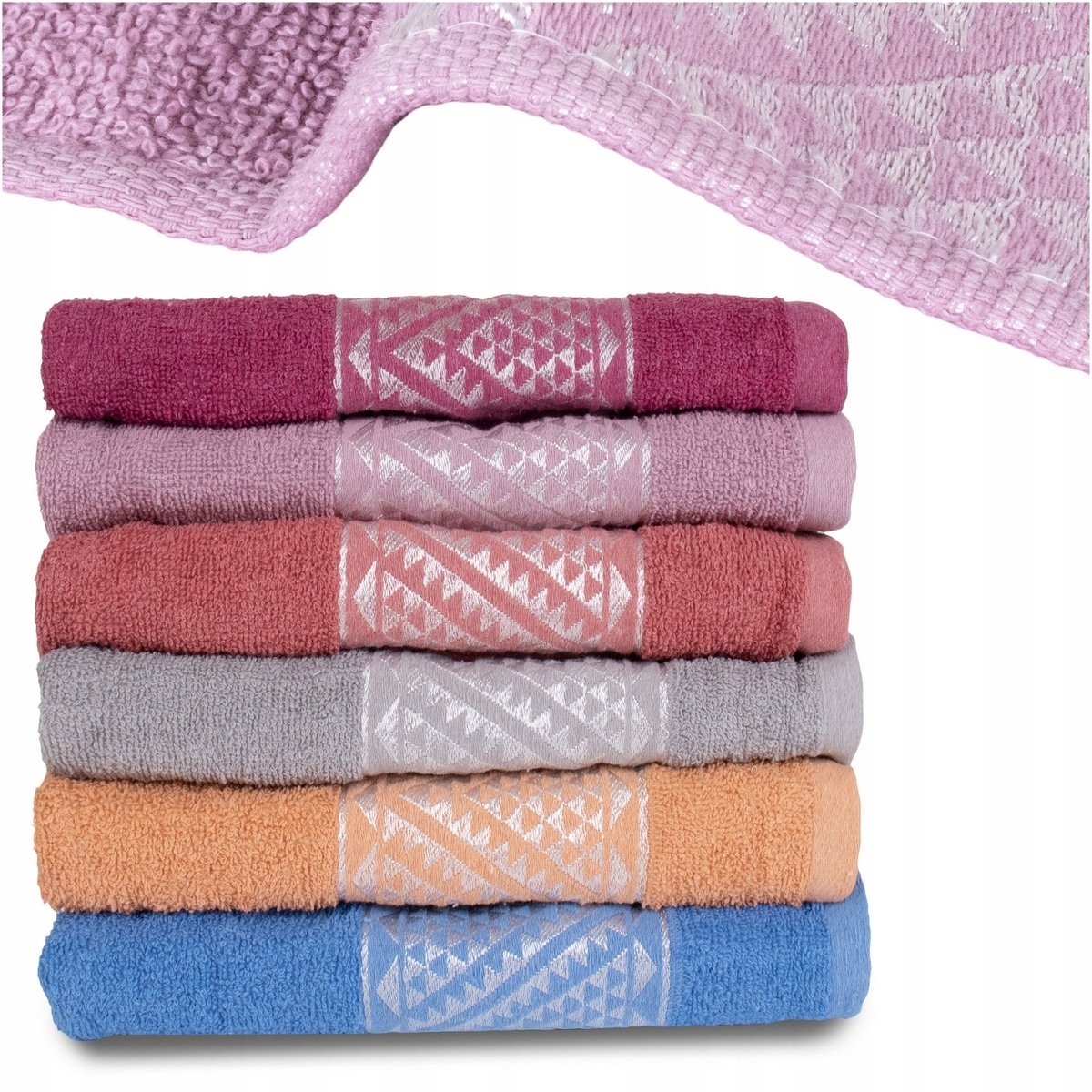 Luxe Katoenen Handdoekenset Narcis 6 Stuks - Zacht & Absorberend