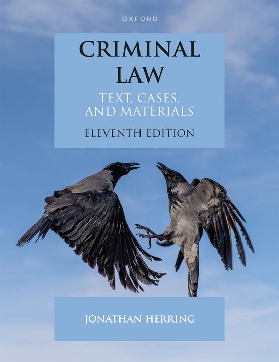 Text, Cases, and Materials- Criminal Law - cover
