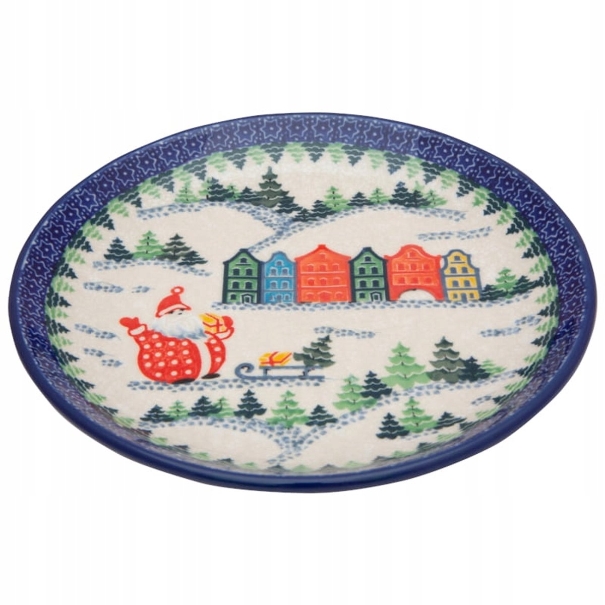 Bolesławiec Dessertbord 20 cm - Handgemaakt Keramiek