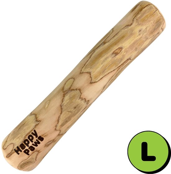 HappyPaws – Bâtonnet à mâcher en bois de café XL – Jouets à mâcher naturel pour grands Chiens – Sûr et écologique – Taille XL