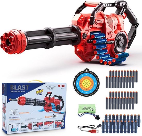 Cible Électrique Nerf Avec Pistolet Et 20 Fléchettes - Jeu De Tir Enfant 3 à 10 Ans