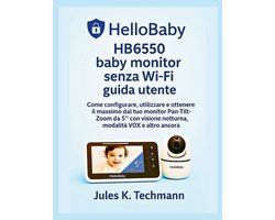 HelloBaby HB6550 baby monitor senza Wi-Fi guida utente