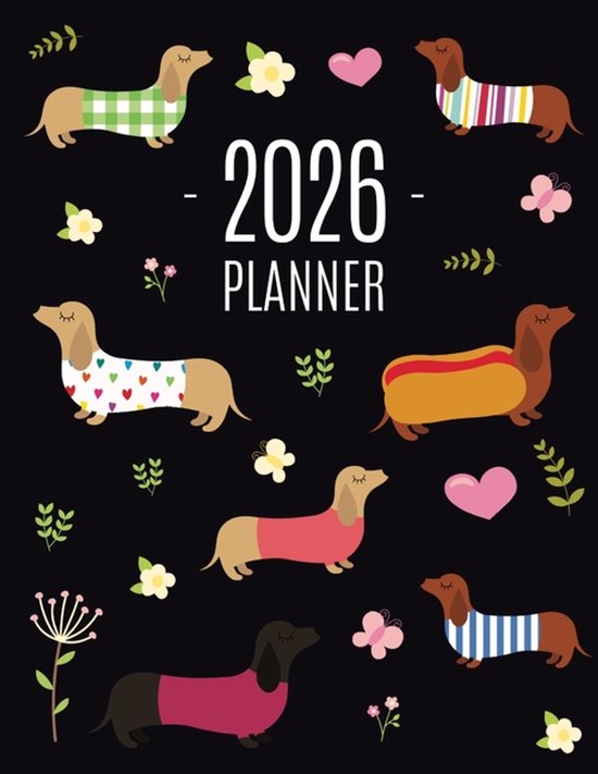 Dachshund Planner 2026 - cover