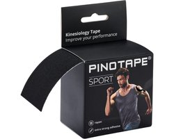 PINO - Kinesiotape - Sporttape  - Fysio tape - zwart - extra kleefkracht