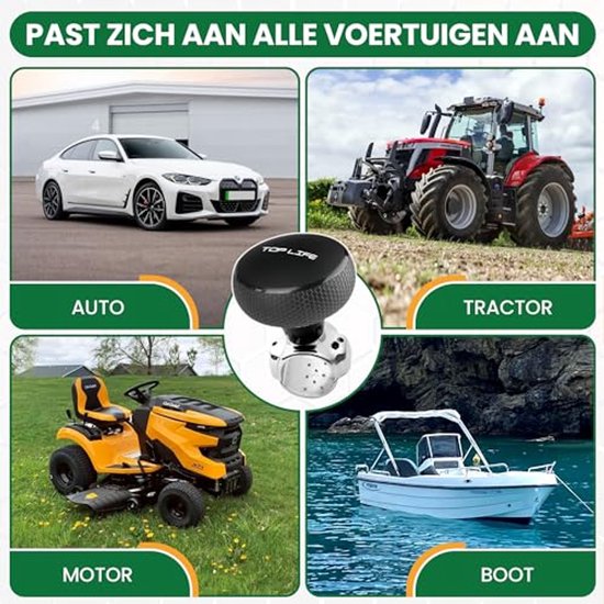 Stuurwielknop met Siliconen Coating - Verbeter Grip en Precisie - Geschikt voor Alle Stuurwielen — afbeelding 4