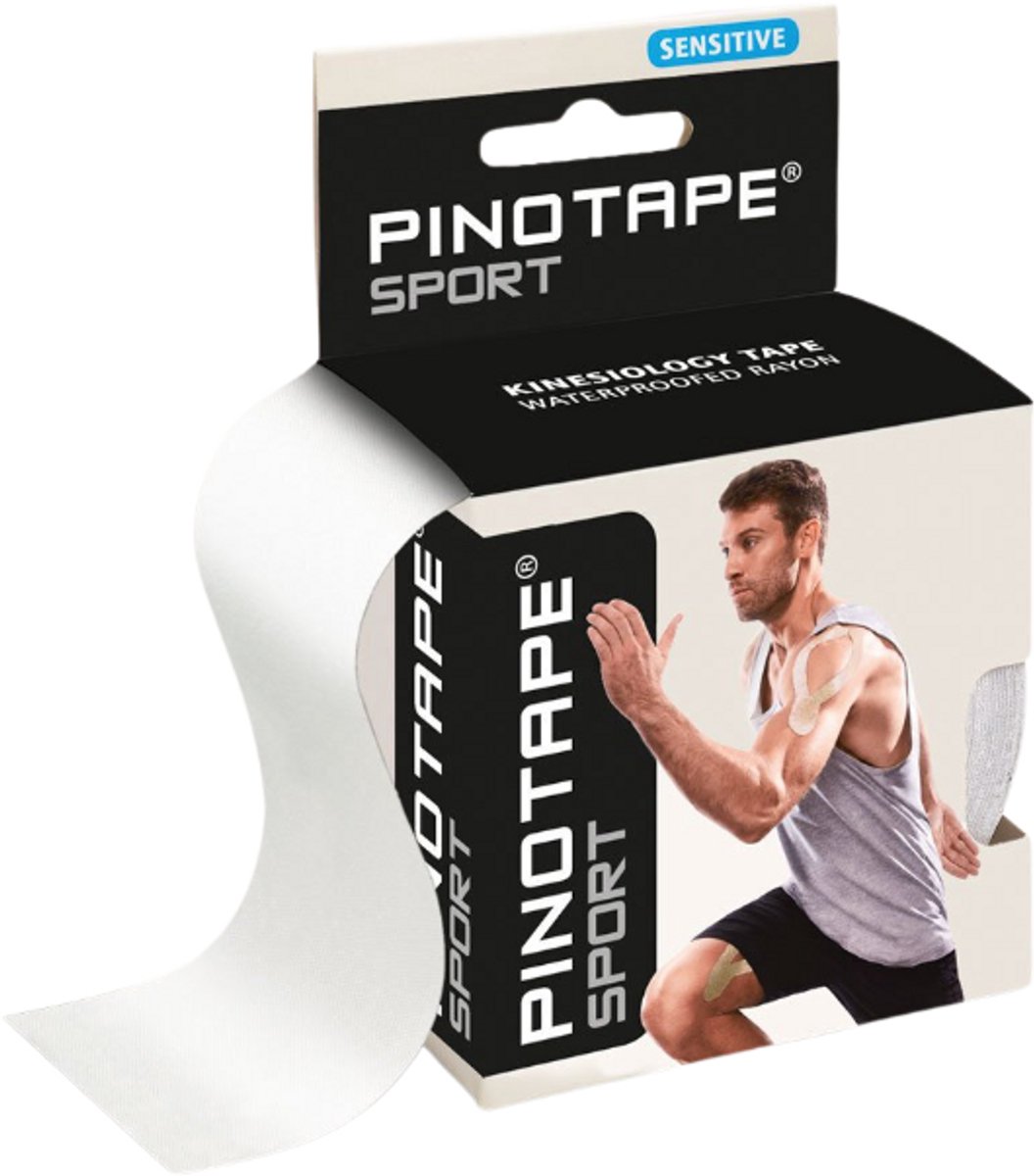 PINO - Kinesiotape Sensitive - Pino tape - Skin Friendly - Fysio tape - Wit - Latex free