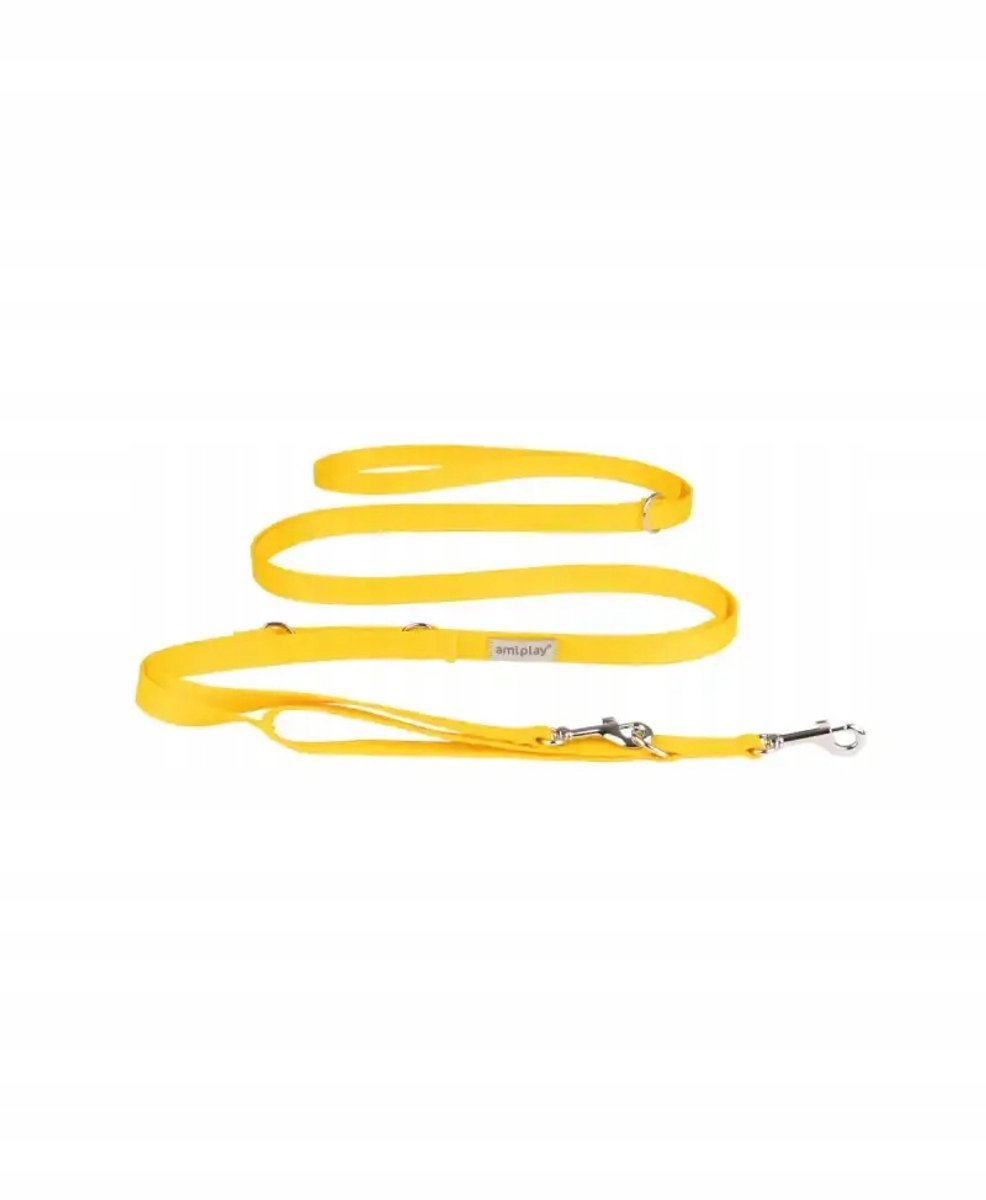 Amiplay Samba 8in1 Verstelbare Hondensnoer M Geel