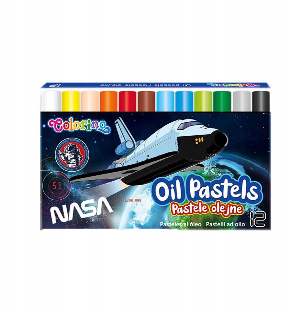 Colorino oliepastels 12 kleuren - Levendig en bedekkend De essentie van de kunst