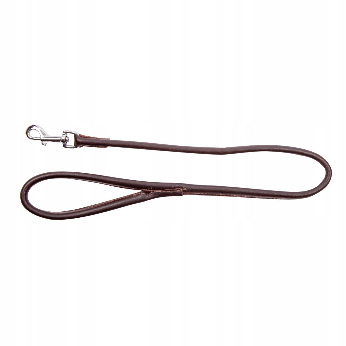 Dingo Ronde Leren Halsband ZACHT 90cm Bruin