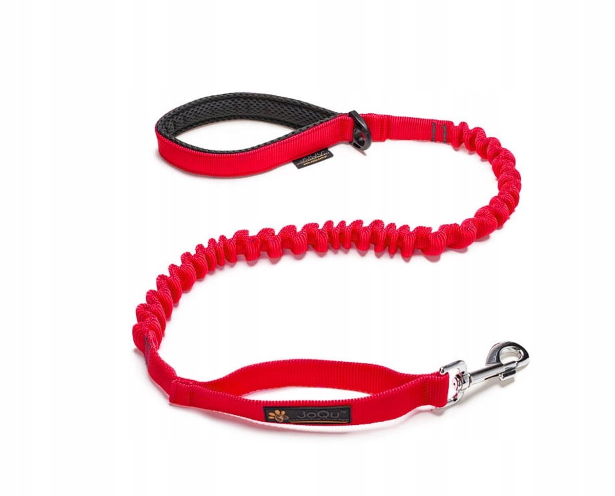 JoQu Damper Hondenriem met Schokdemper - Rood