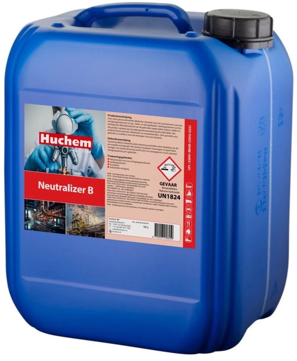 Neutralizer B | 10 L | Professionele pH-verhoger & Zuur-Neutralisator | pH+
