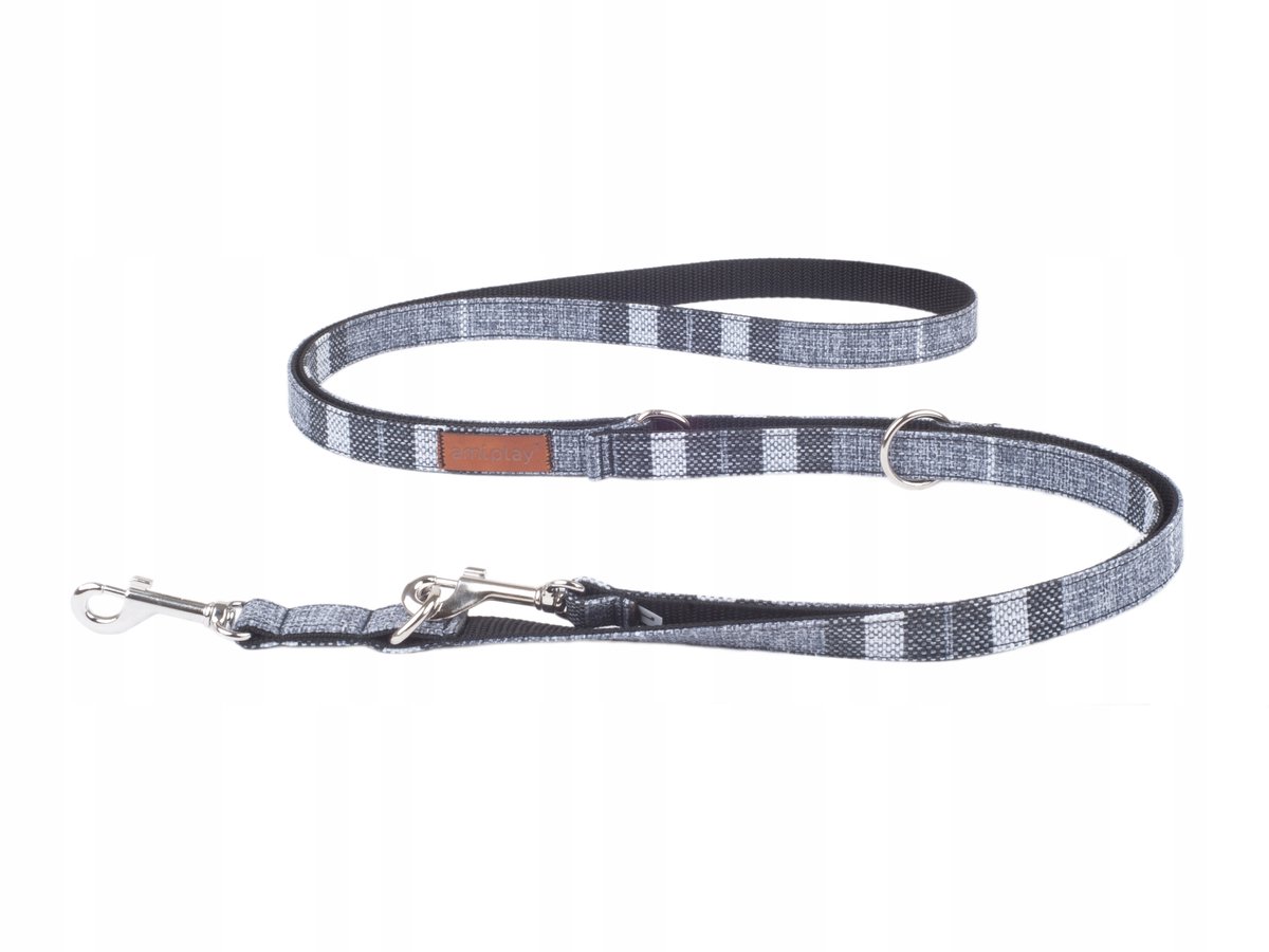 Amiplay Verstelbare Hondensnoer London S - 2m - Grijs