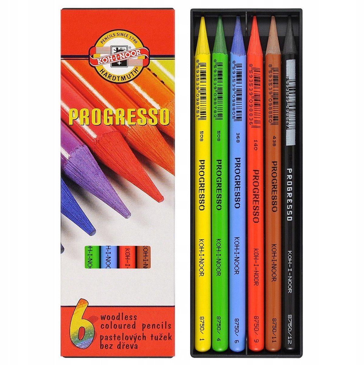 Fluorescerende Kleurpotloden voor Kinderen - 6 Kleuren Set