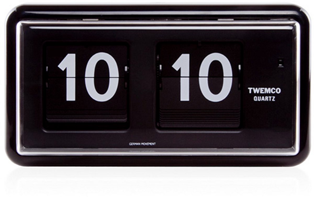 Twemco | Flipklok | QT-30 | Zwart | Flip Clock | Flip Klok | Retro Klok | Digitale Klok | Digitale Wandklok | Digitale Tafelklok | Digitale Klok Op Batterijen | Vintage Klok | Retro | Long life Mechanism