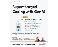 Omslag van Supercharged Coding with GenAI: From vibe coding to best practices using GitHub Copilot, ChatGPT, and OpenAI