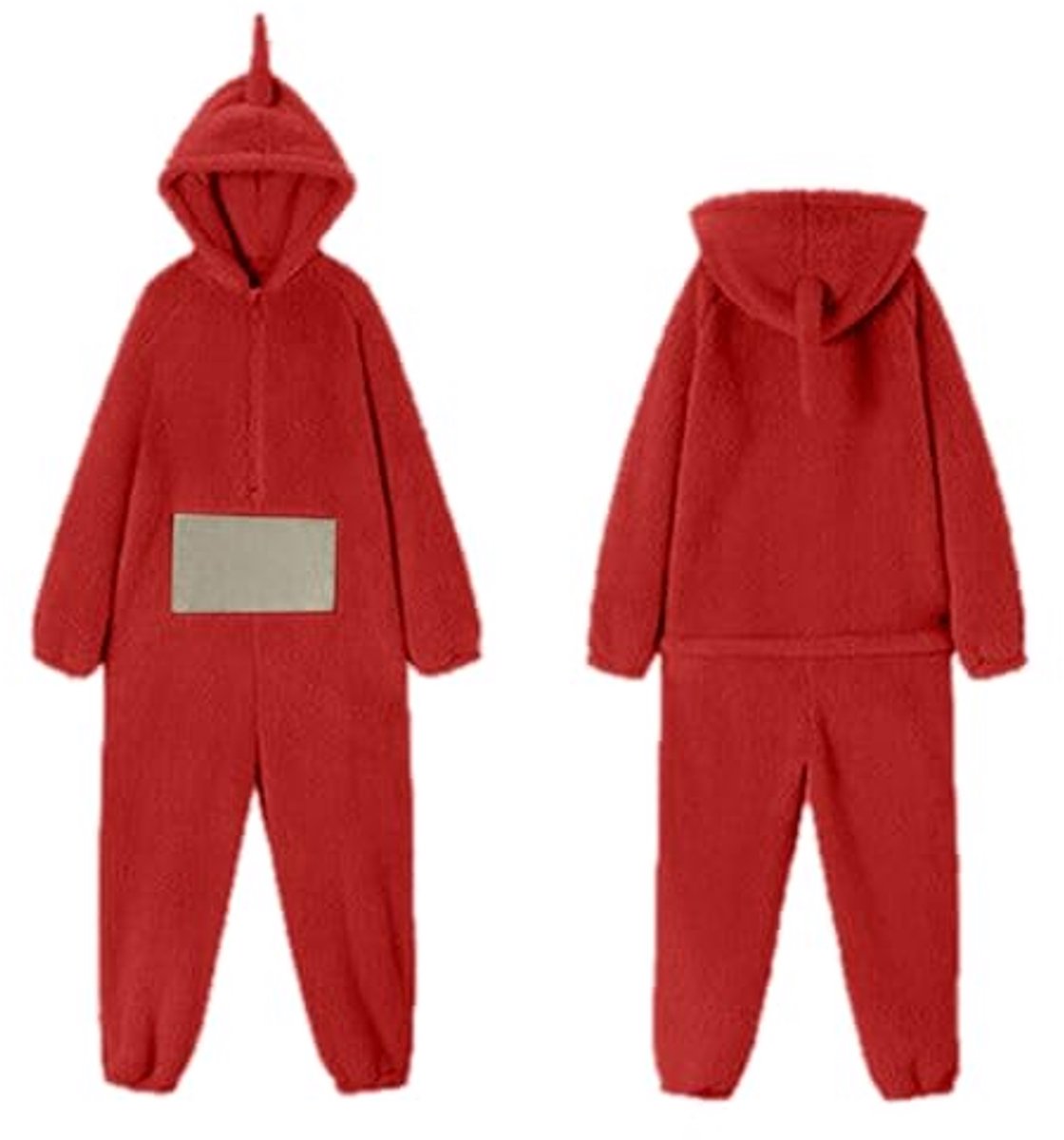 Teletubbies Kostuum voor Volwassenen - Uniseks One-Piece Pyjama met Capuchon