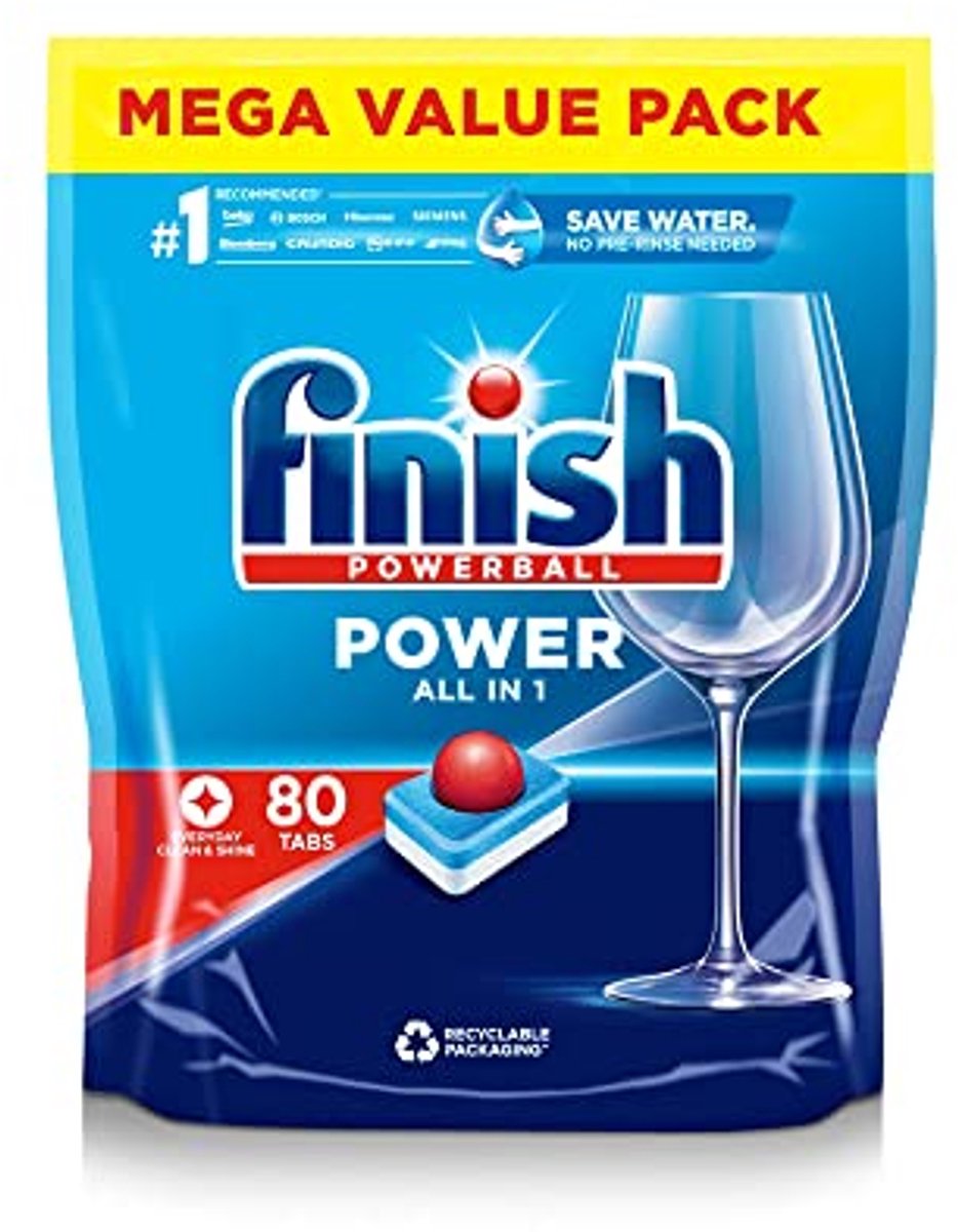 All-in-1 Afwasmachine Tabs - 80 Stuks - Effectieve Hygiëne en Schoonmaak