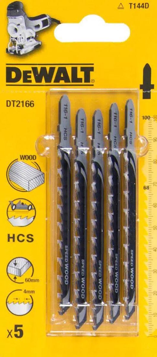 Dewalt Decoupeerzaagblad Dt2166-qz Hout, Spaanplaat, Mdf Hcs T-schacht 5 Stuks