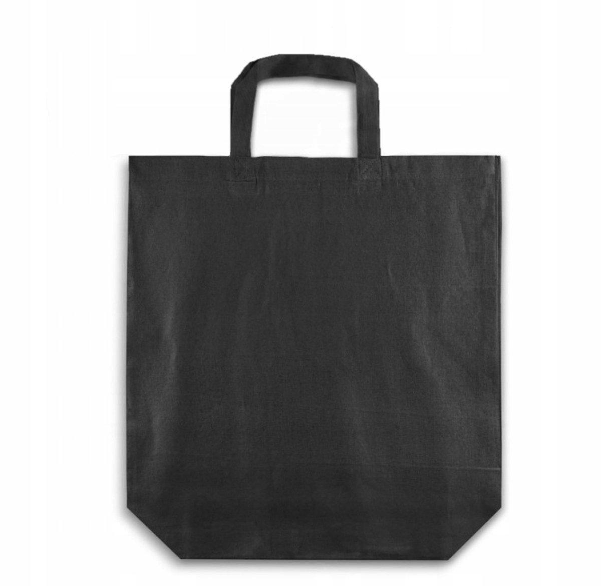 Zwarte Katoenen Boodschappentas 45x45x10 cm - Duurzaam & Stijlvol