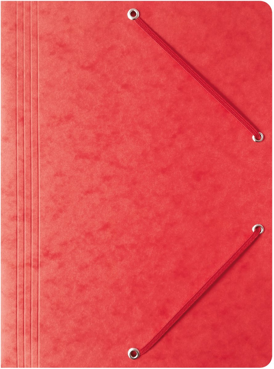 Bantex Preszpan Map A4 Rood met Elastiek - 1 Stuk