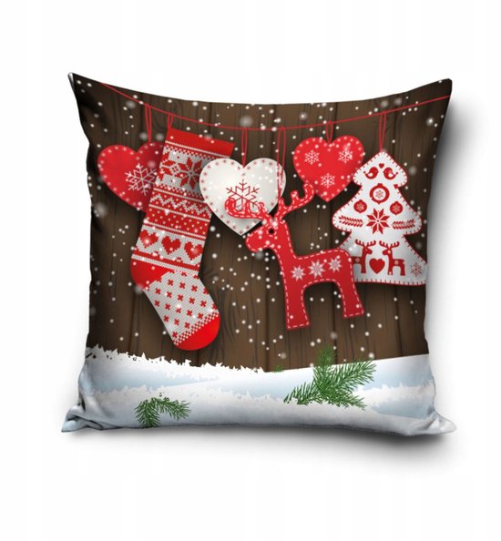 Slinger kerstboom | Decoris | 2.7 meter (Rood) Decoris