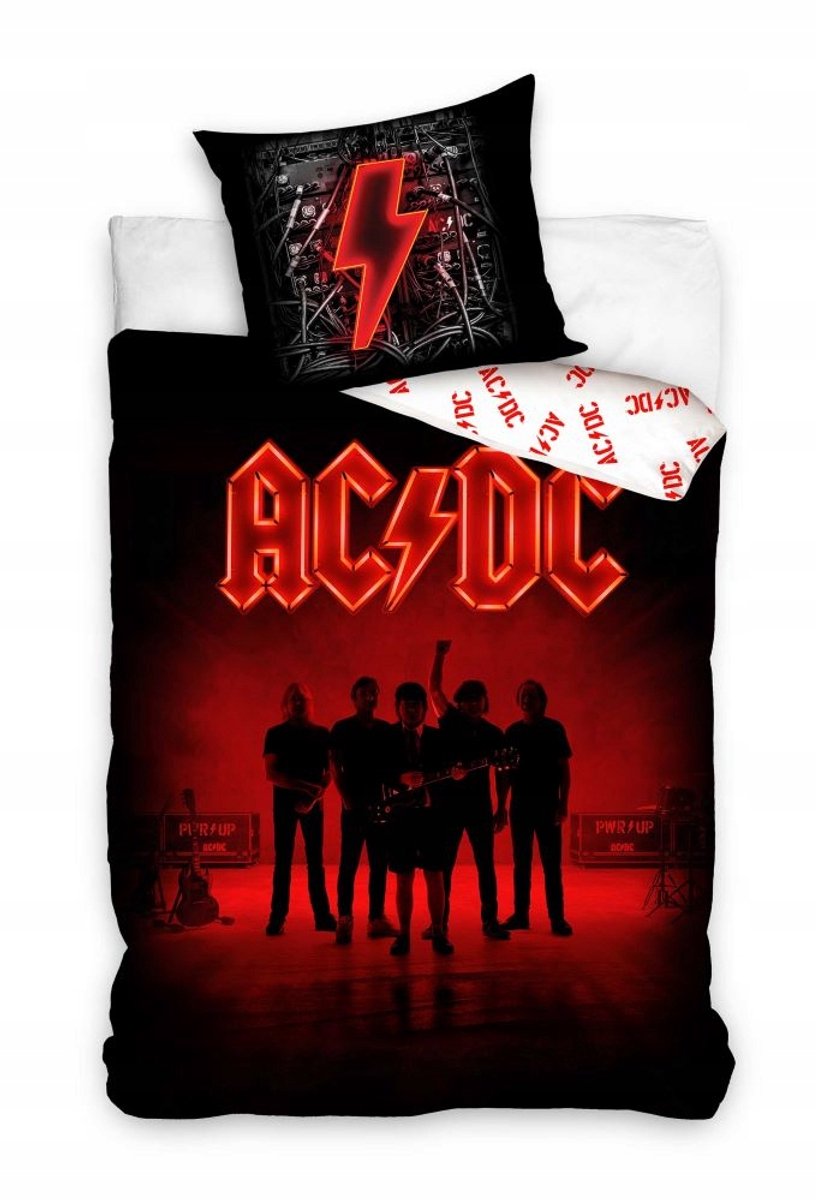 AC/DC Katoenen Dekbedovertrek Set 160x200 Rock