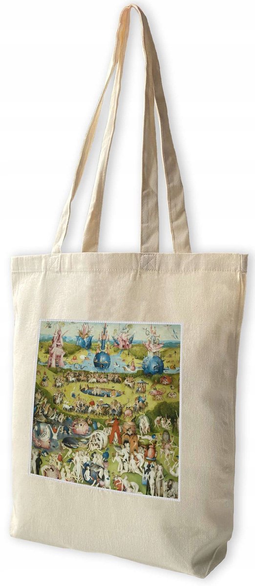 Shopper Tas met Hieronimus Bosch 'Aardse Tuin' Opdruk - Katoen