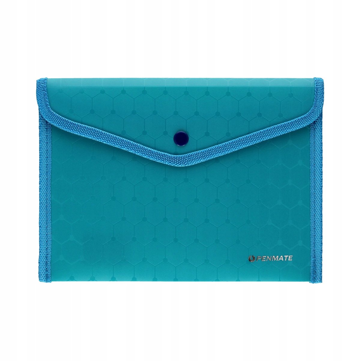 Penmate A5 Lux Kaart met Drukknoop - Sterk Blauw