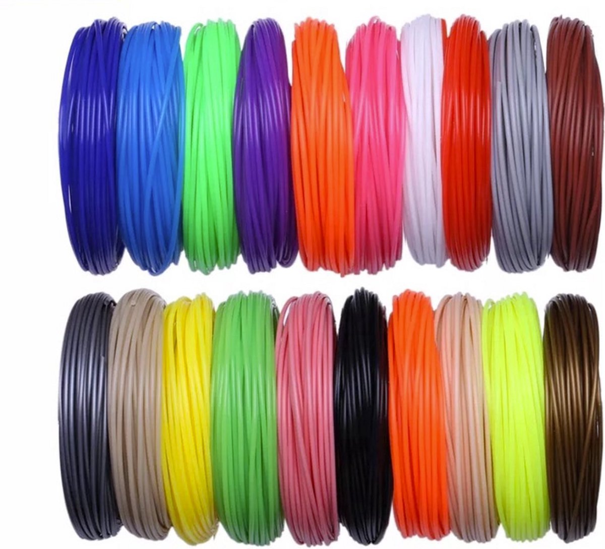 PLA Filament 1.75mm - 20 kleuren 200 meters - 3D Pen Filament - 3D Pen vullingen - 3D Pen navulling - 3D Filament — afbeelding 1