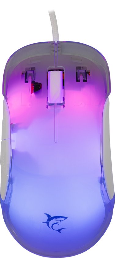 White Shark Mordred-W | Gaming Muis | 825 Chipset | RGB Verlichting | 12.800 DPI | Wit