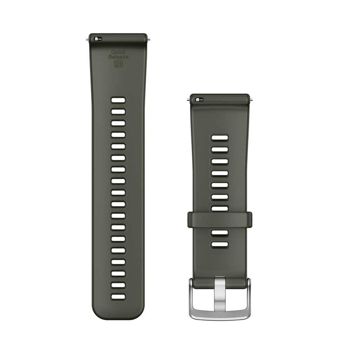 Garmin Quick Release 24 Mm Siliconen Bandje Zilver