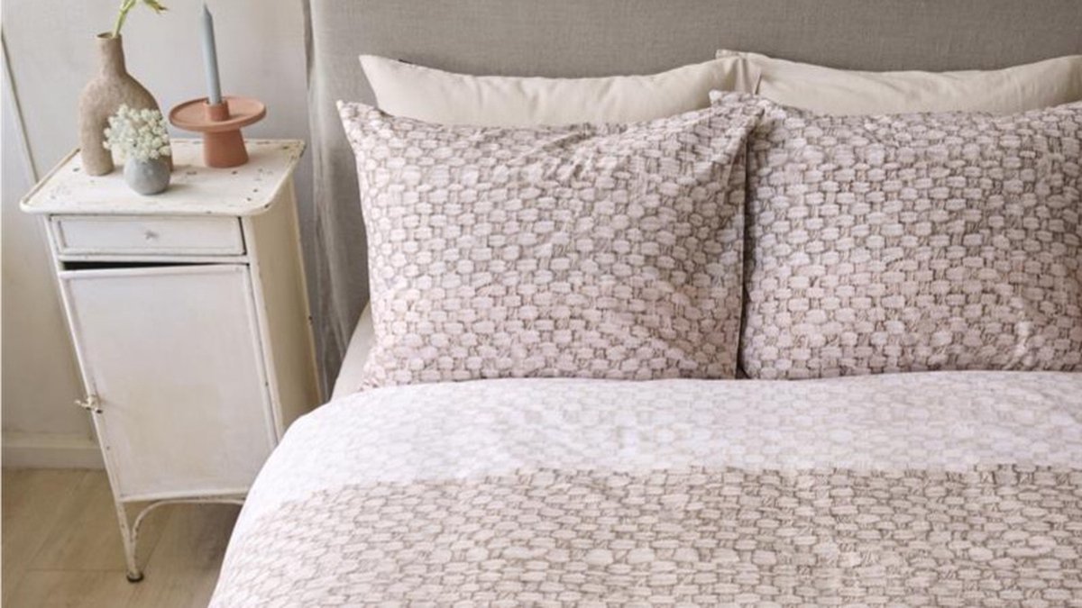 Ariadne at Home Neutrals dekbedovertrek - Eenpersoons - 140x200/220 - Naturel