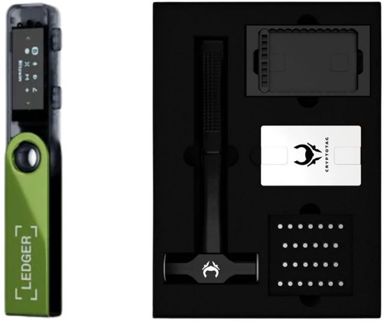 Ledger Nano S Plus - Oxidate Green + Cryptotag Thor Bundel