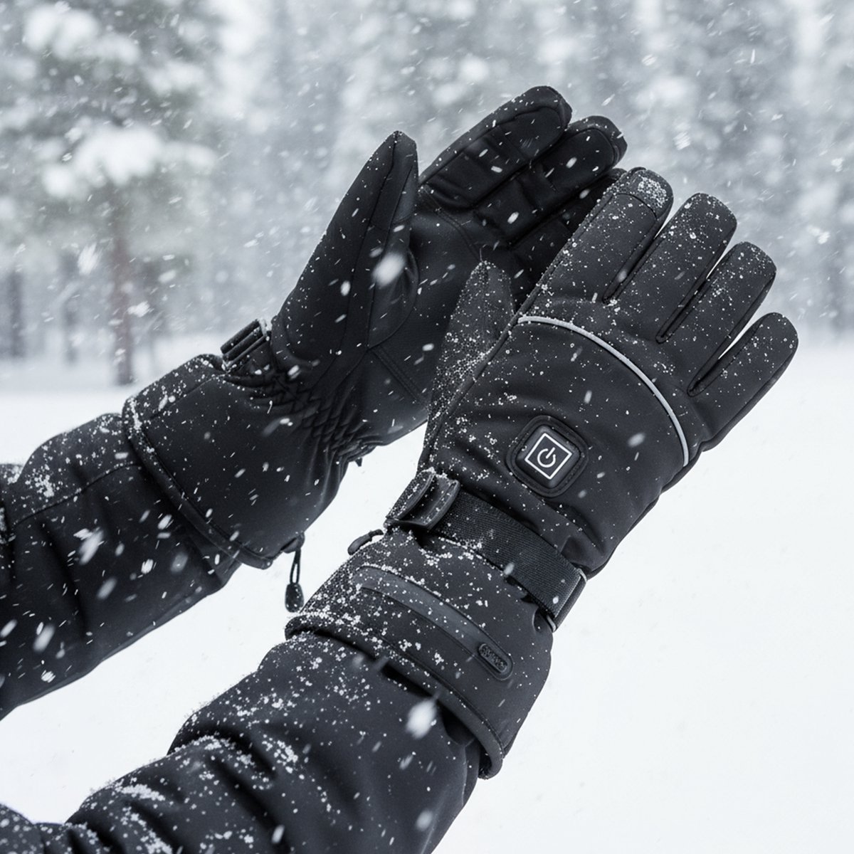 QTTVBTNA - Verwarmde handschoenen - Slimme Elektrische Handschoenen - Volledige Vingers & Handrug Verwarming - Waterdicht - Touchscreen - Outdoor winter bescherming - Zwart - L - 1 Paar — cadeau in Sport & Outdoor - foto 4