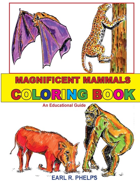 Magnificent Mammals Coloring Book - cover