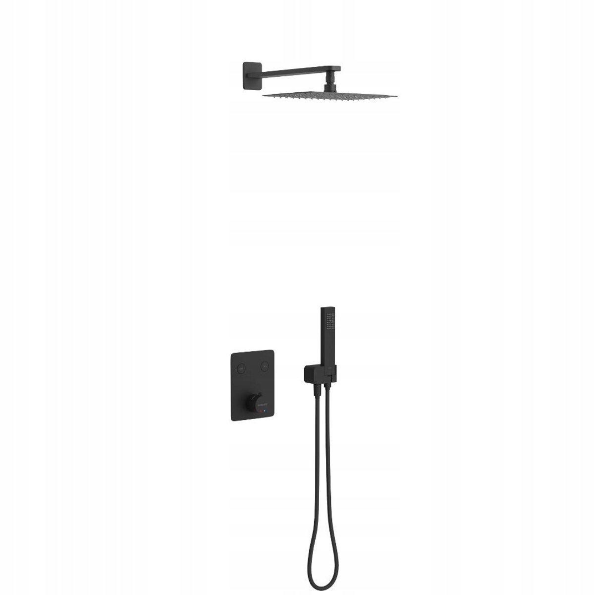 Uitstekende Krotos Douche-Bad Set Inbouw Zwart 2 Functies
