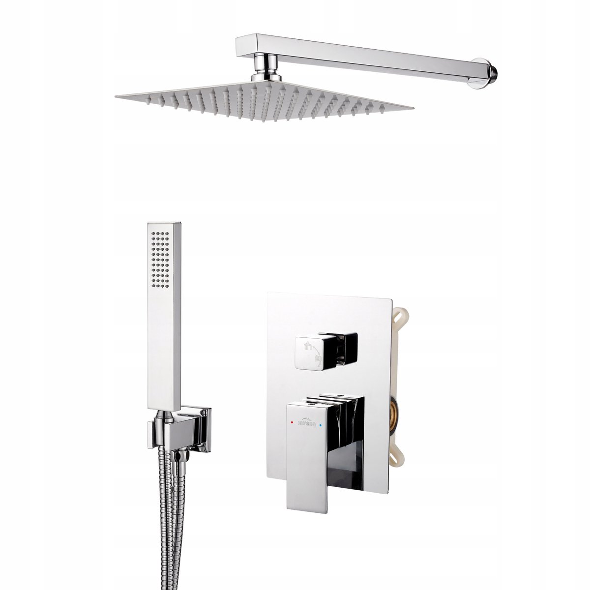 Invena Paros Doucheset Inbouw 2 Functies Chroom