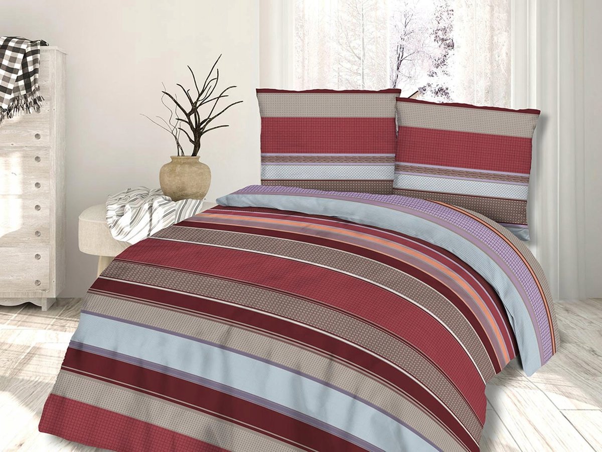 Dekbedovertrek Set 160x200cm + 2x Kussensloop 70x80cm Katoen