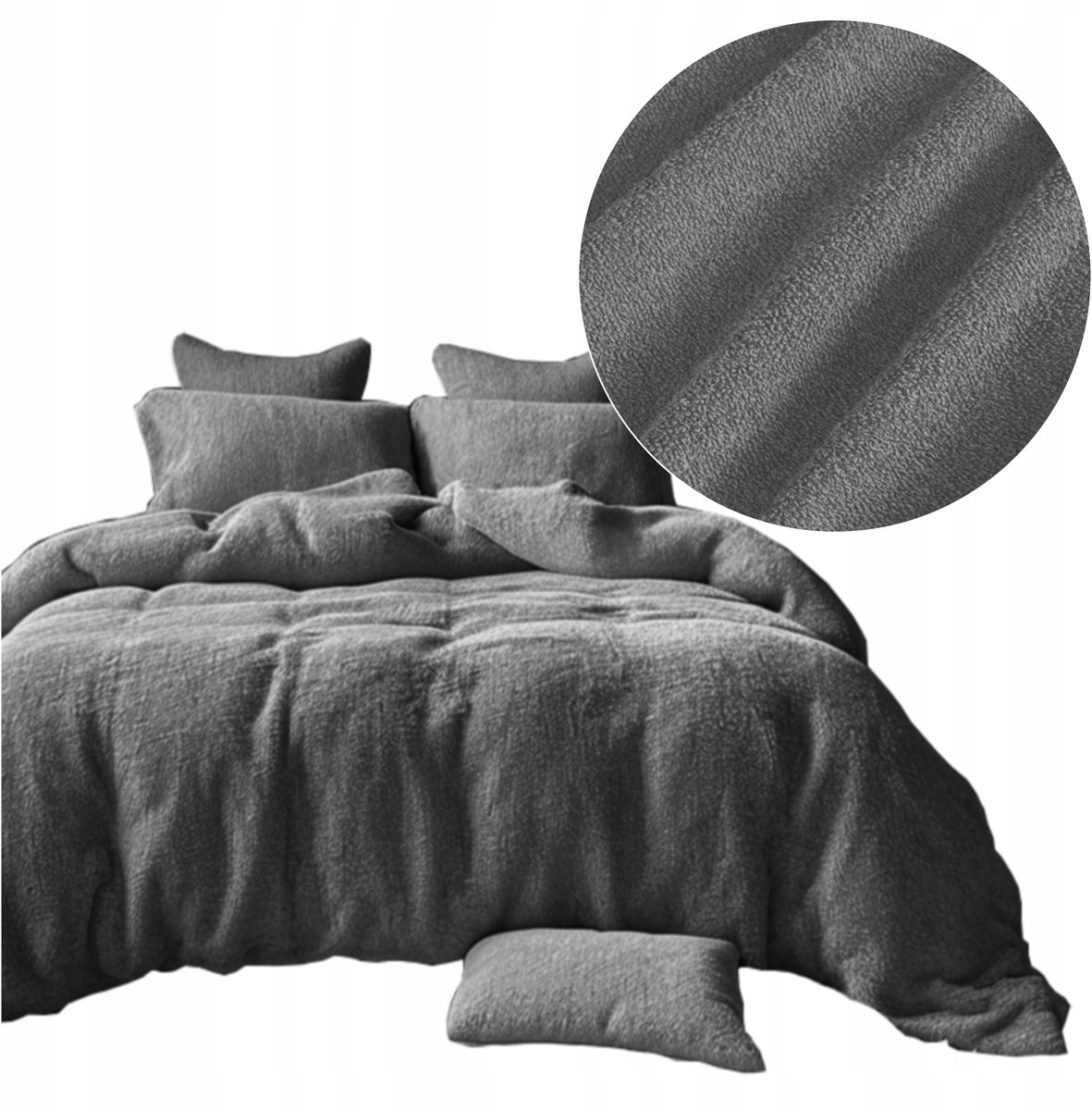 Zacht Katoenen Frotte Beddengoed Set 160x200 cm - Keuze Kleur