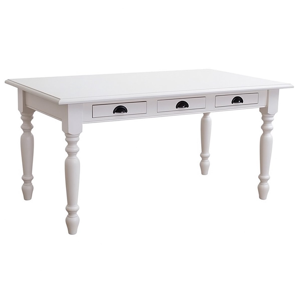 Landelijke eettafel met lades - massief hout – 210 cm