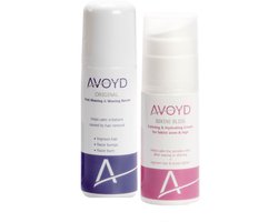 Avoyd Comfortpakket vrouw - Set van 2 producten - Avoyd Original 90ml + Avoyd Bikini Bliss 50ml - voor een gezonde gladde huid zonder ingegroeide haartjes, scheerirritatie & rode scheerbultjes