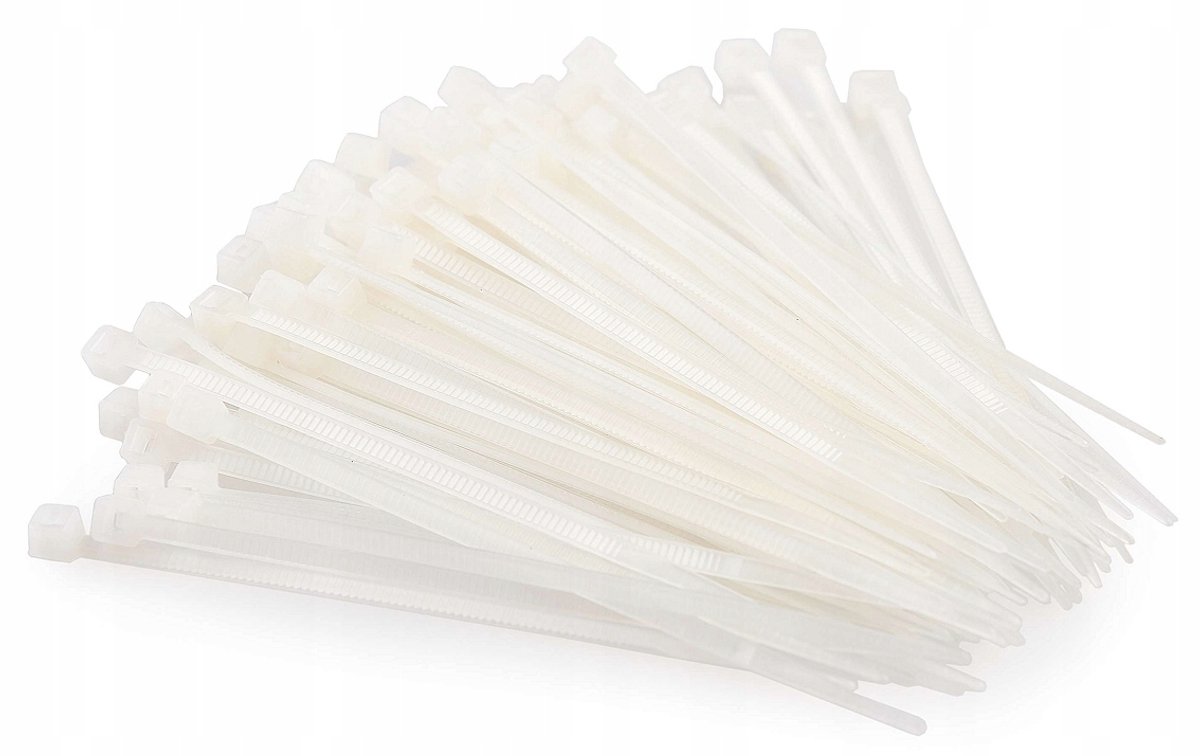 Nylon kabelbinders wit 7,6x300mm - 100 stuks