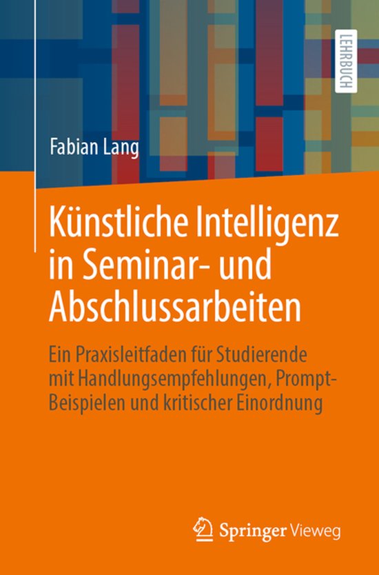 Künstliche Intelligenz in Seminar- und Abschlussarbeiten - cover