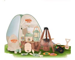 Kinder Speelgoed - Camping - Tent - Kampeerset - Kampeer vakantie - Outdoor Explorer Natuur - Interactief Rollenspel voor Binnen & Buiten - Fantasie- Kamperen - Complete Survival Kit met Kampvuur, Lantaarn & Verrekijker - Cadeau voor Kinderen 3 Jaar