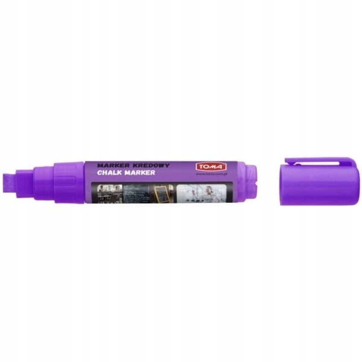 TOMA Decoratieve krijtmarker Paars - Vloeiend en Veegbaar