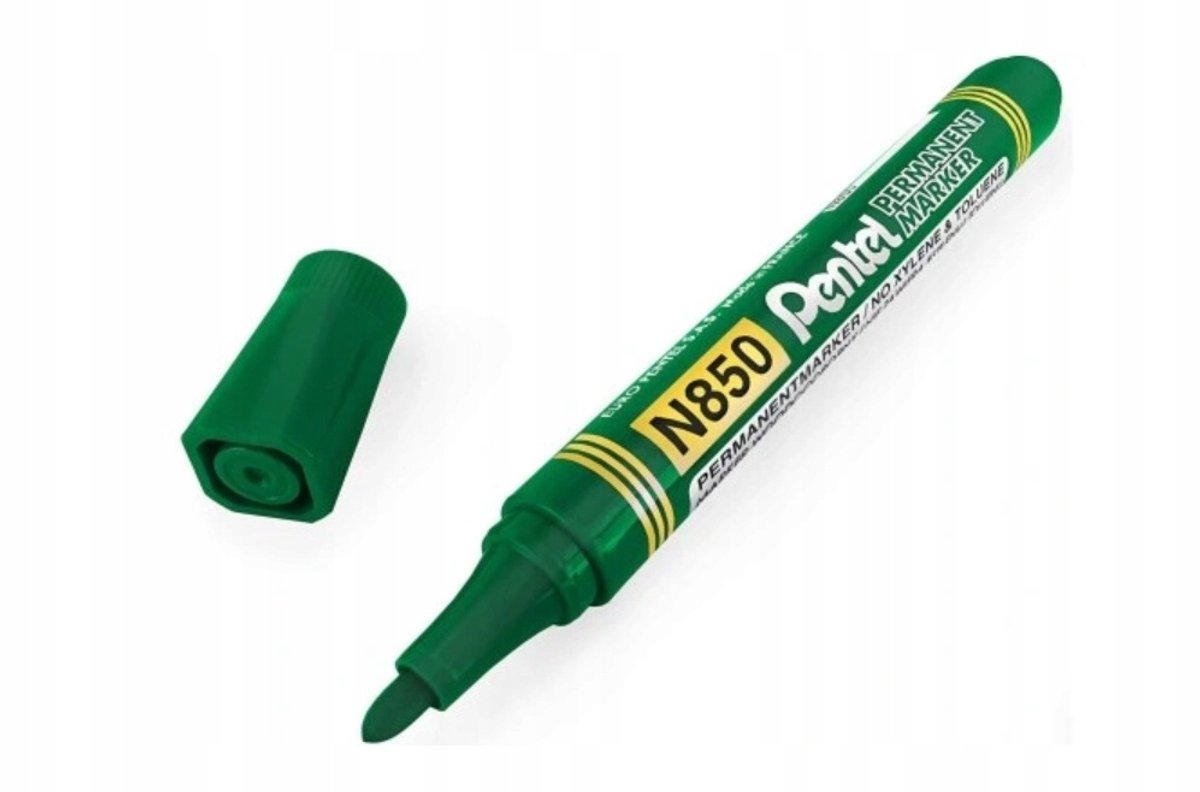 Pentel N850 Permanente Marker - Groen, Ronde Punt