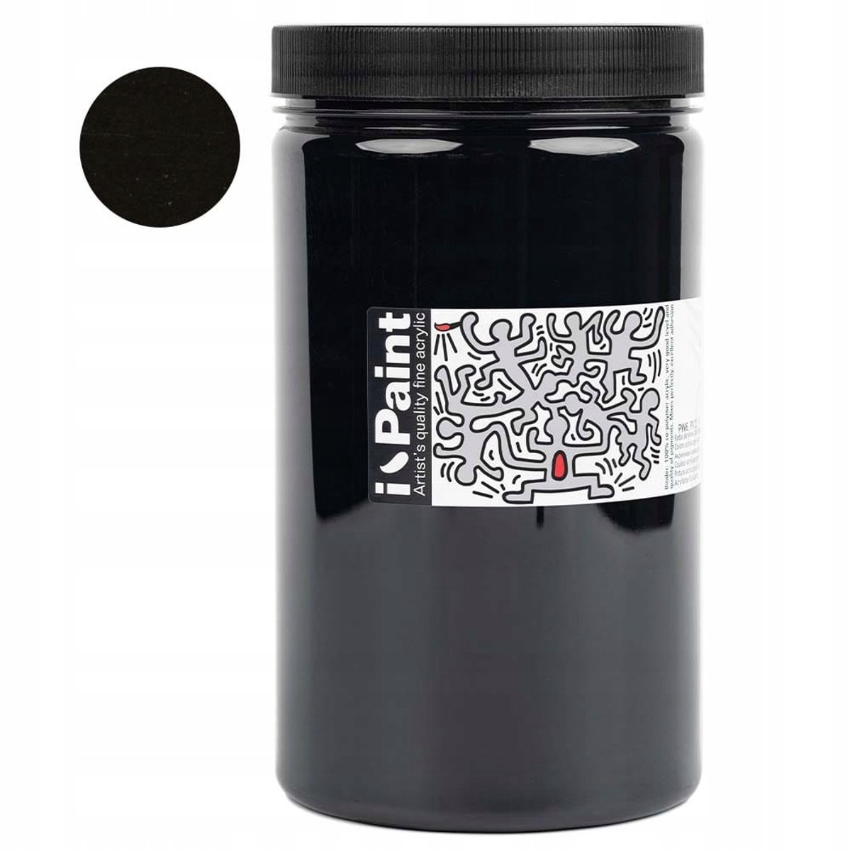 I-Paint Acrylverf 1200ml - Karbon Zwart