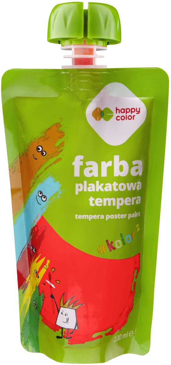 Happy Color Tempera Verf 100ml - Rood
