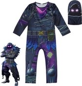 Fortnite Raven skin halloween kostuum kinderen, maat 160