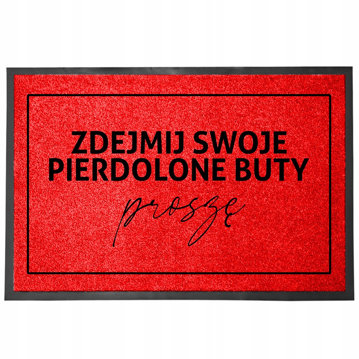 Rode Deurmat 40x60 cm - Stijlvolle Entree met Antislip Bodem